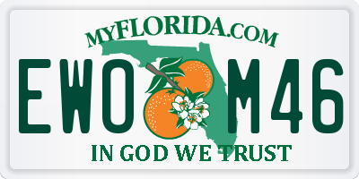 FL license plate EWOM46