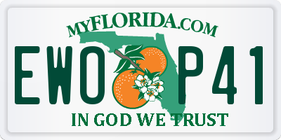 FL license plate EWOP41