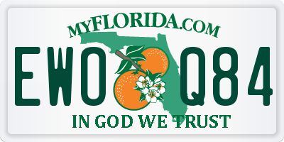 FL license plate EWOQ84