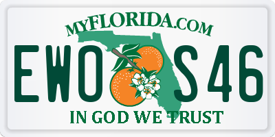 FL license plate EWOS46