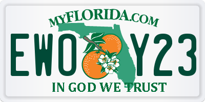 FL license plate EWOY23