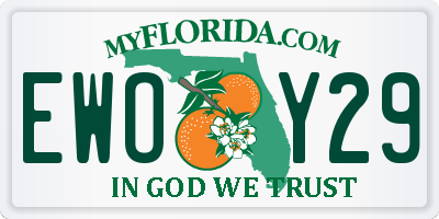 FL license plate EWOY29