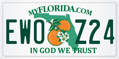 FL license plate EWOZ24