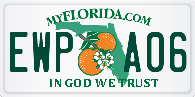 FL license plate EWPA06