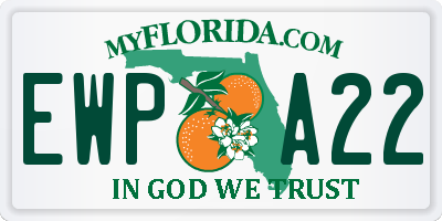 FL license plate EWPA22