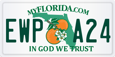 FL license plate EWPA24