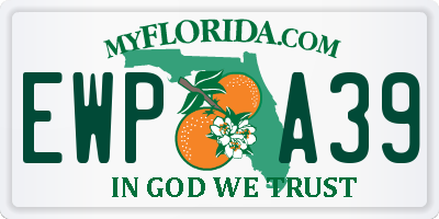 FL license plate EWPA39