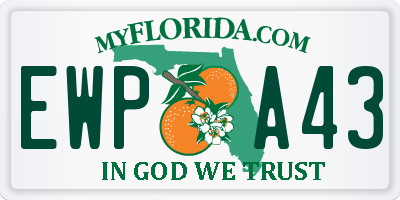FL license plate EWPA43