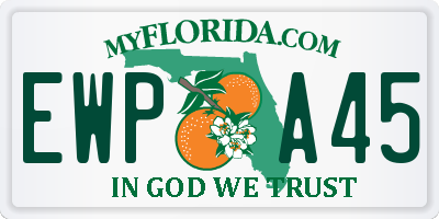 FL license plate EWPA45