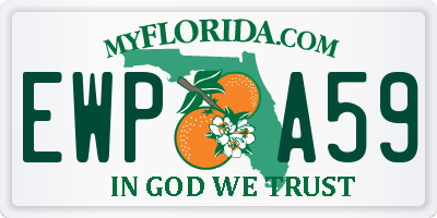 FL license plate EWPA59