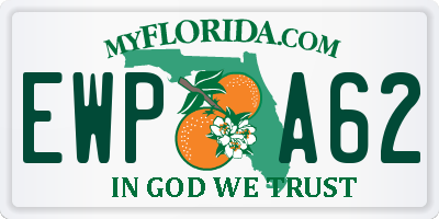 FL license plate EWPA62