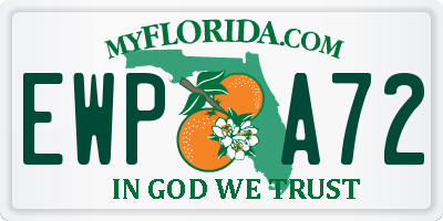 FL license plate EWPA72