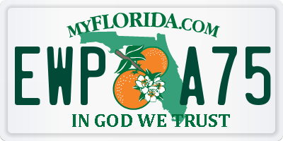 FL license plate EWPA75