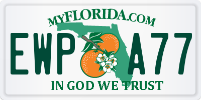 FL license plate EWPA77