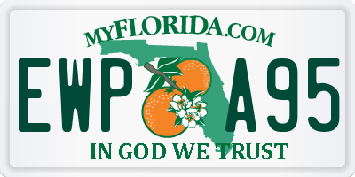 FL license plate EWPA95