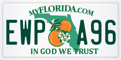 FL license plate EWPA96