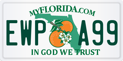 FL license plate EWPA99