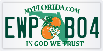 FL license plate EWPB04