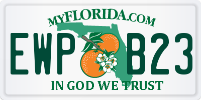 FL license plate EWPB23
