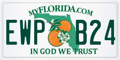 FL license plate EWPB24