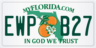 FL license plate EWPB27