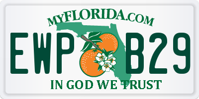 FL license plate EWPB29