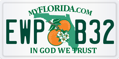 FL license plate EWPB32