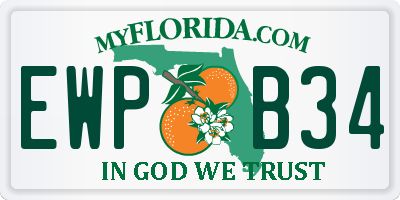 FL license plate EWPB34