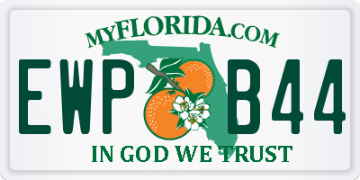 FL license plate EWPB44