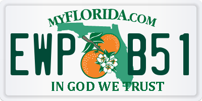 FL license plate EWPB51