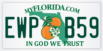 FL license plate EWPB59