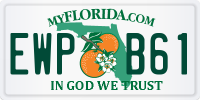 FL license plate EWPB61