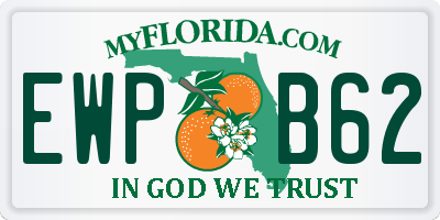 FL license plate EWPB62
