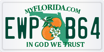FL license plate EWPB64