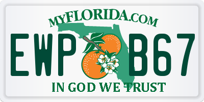 FL license plate EWPB67
