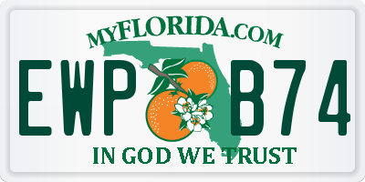 FL license plate EWPB74
