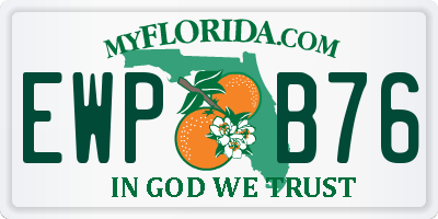 FL license plate EWPB76