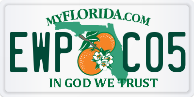 FL license plate EWPC05