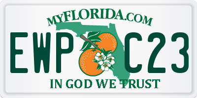 FL license plate EWPC23