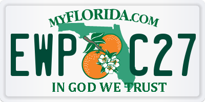 FL license plate EWPC27