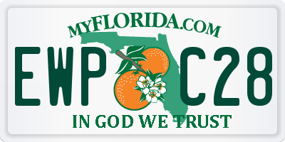 FL license plate EWPC28
