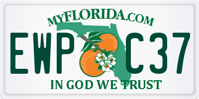 FL license plate EWPC37