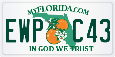 FL license plate EWPC43