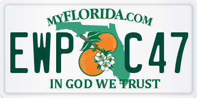 FL license plate EWPC47