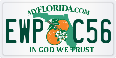 FL license plate EWPC56