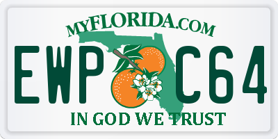 FL license plate EWPC64