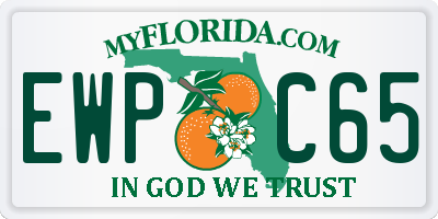FL license plate EWPC65