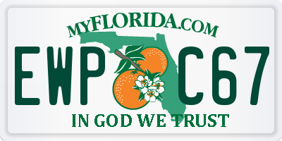 FL license plate EWPC67