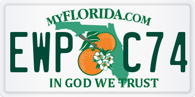 FL license plate EWPC74