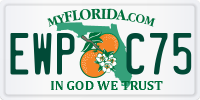 FL license plate EWPC75